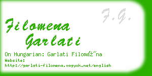 filomena garlati business card